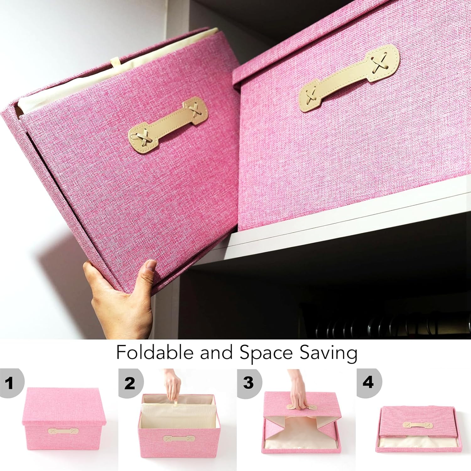 Linen Fabric Storage Bin - View 5