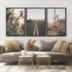 Framed Modern Fabric Wall Art — 16" - View 3