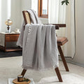 Beige Throw Pillow — 104" — Grayish