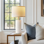 Modern Blue Table Lamp — 20" - View 4