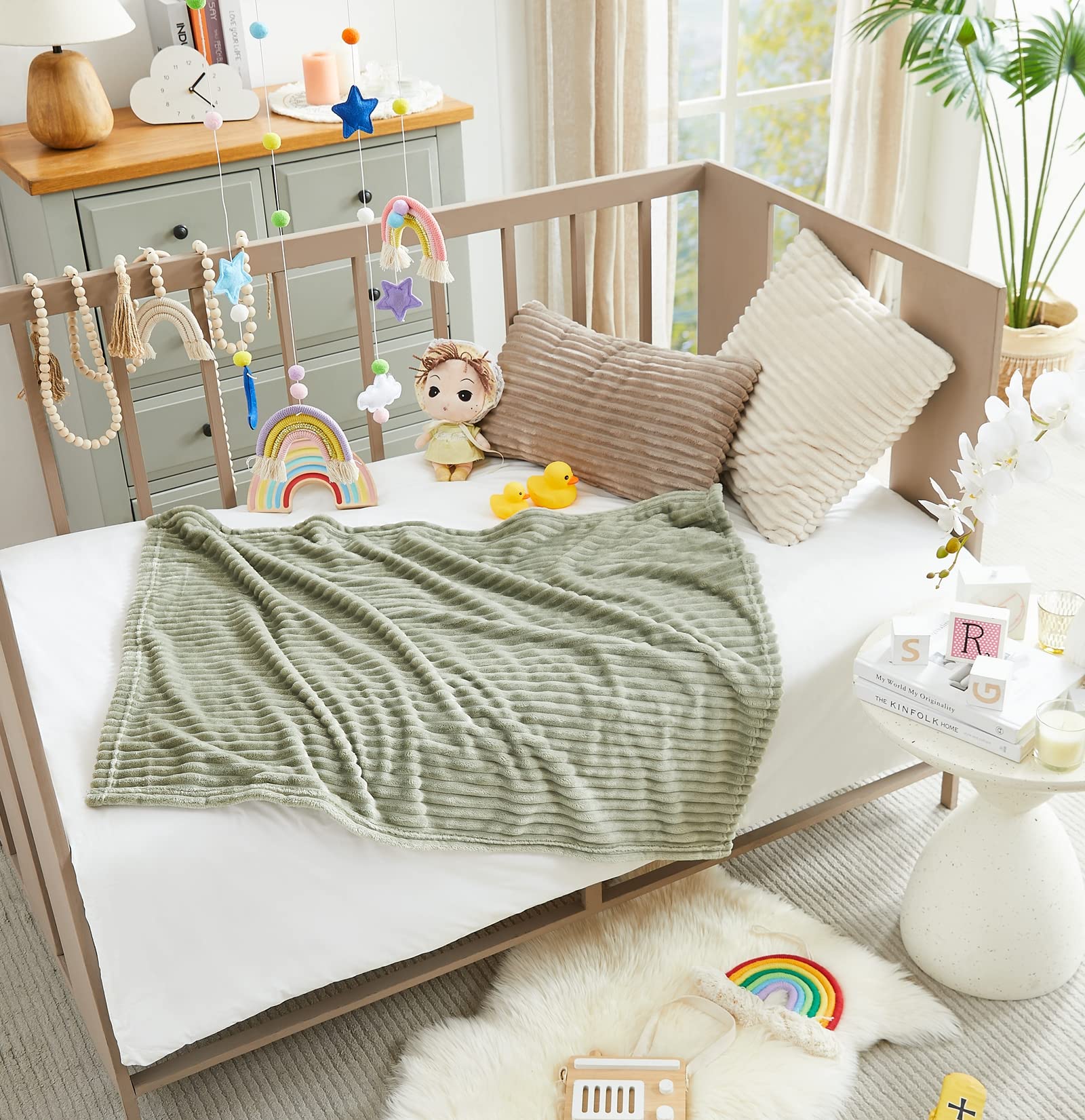 Beige Throw Pillow — 30"