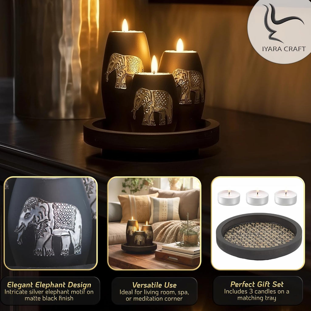 Farmhouse Wood Candle - View 2