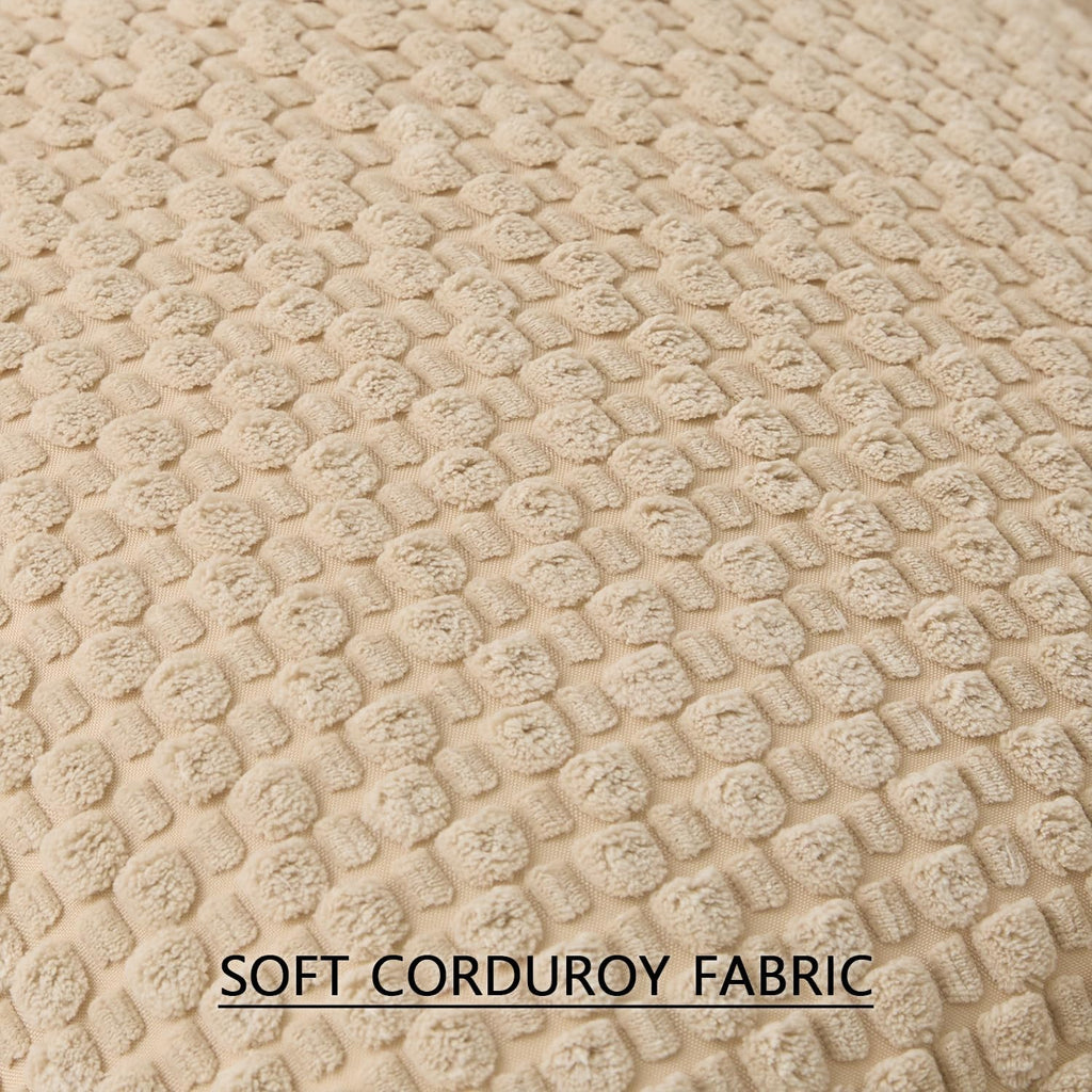 Lumbar Boho Beige Pillow Cover — 24" - View 3