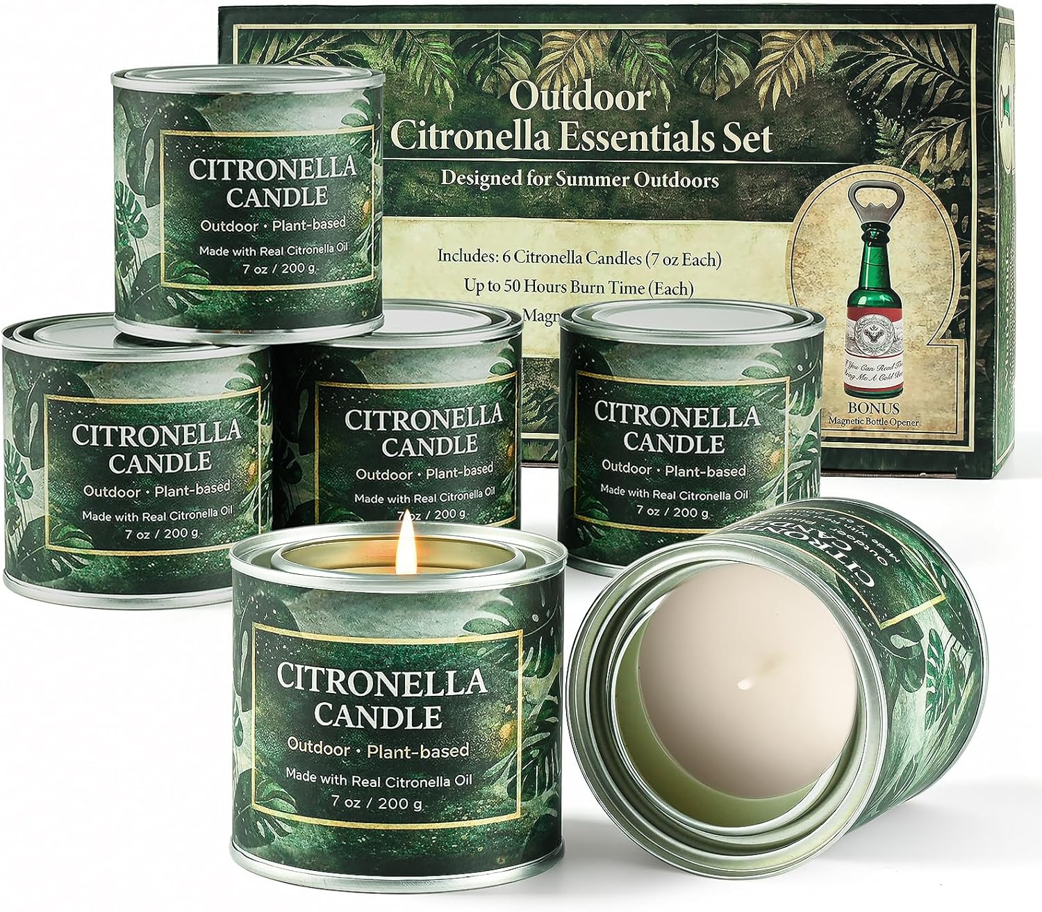 Soy Wax Wax Scented Candle — Citronella Candles