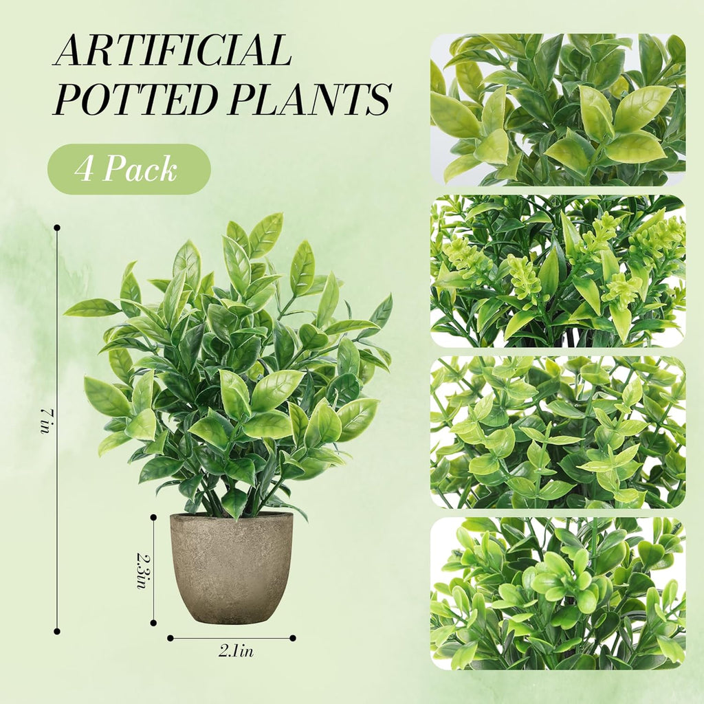 Farmhouse Black Artificial Plant - View 3