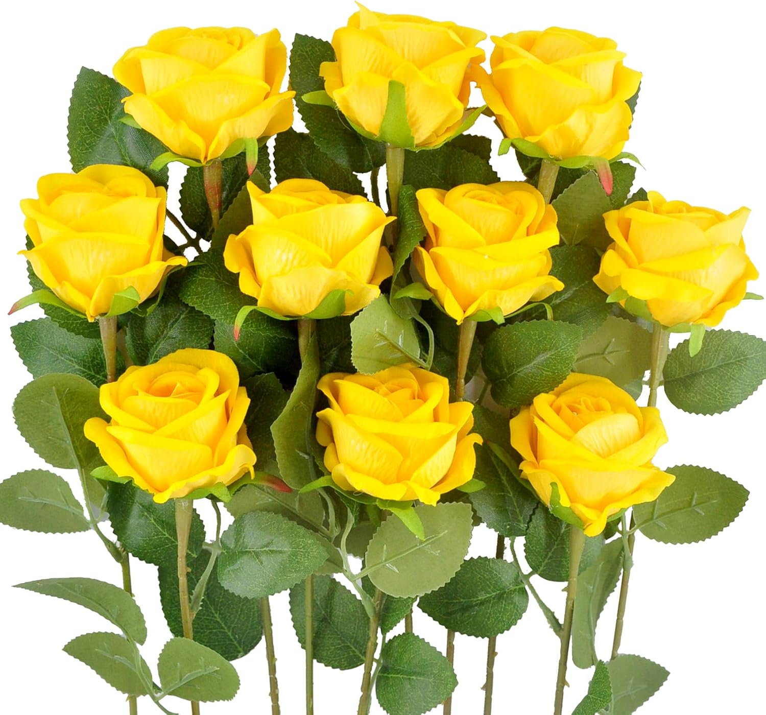Black Artificial Flowers — Yellow