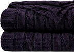 Knit Beige Throw Pillow — 51" — Twin(60"x80")