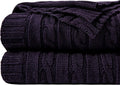 Knit Beige Throw Pillow — 51" — Twin(60"x80")