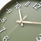 Battery Operated Luxe Black Wall Clock — 12" - View 2