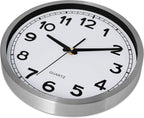Battery Operated Modern Metal Wall Clock — 12" - View 2