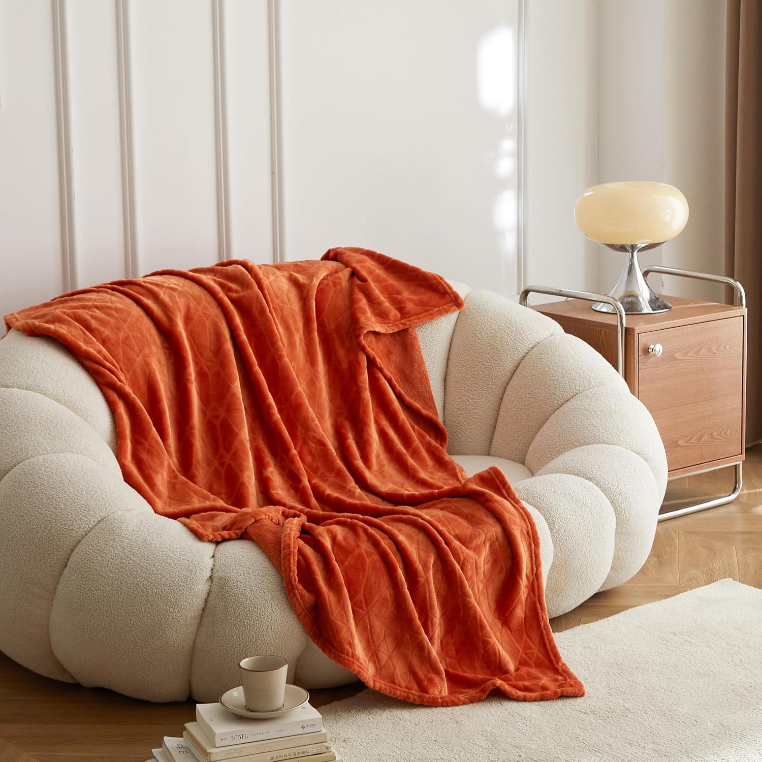 Beige Throw Pillow — 50" — 50" x 60"