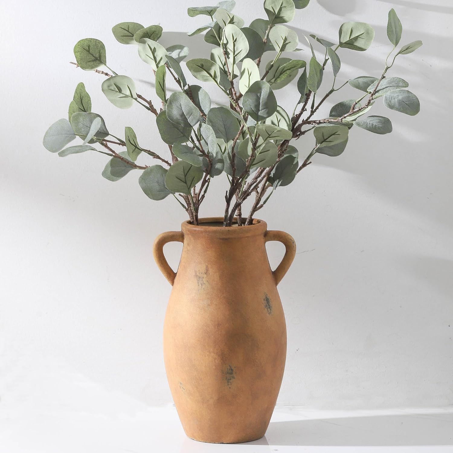 Farmhouse Ceramic Flower Vase — 41" — 102-2-11.3in
