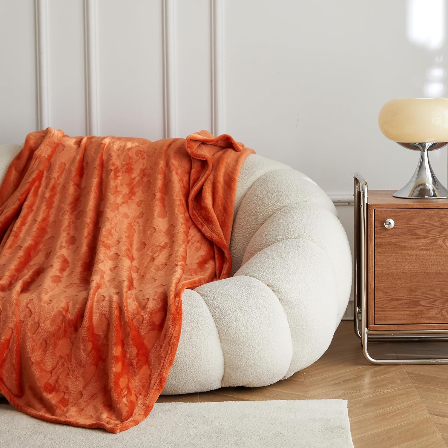 Beige Throw Pillow — 50" — 50" x 60"