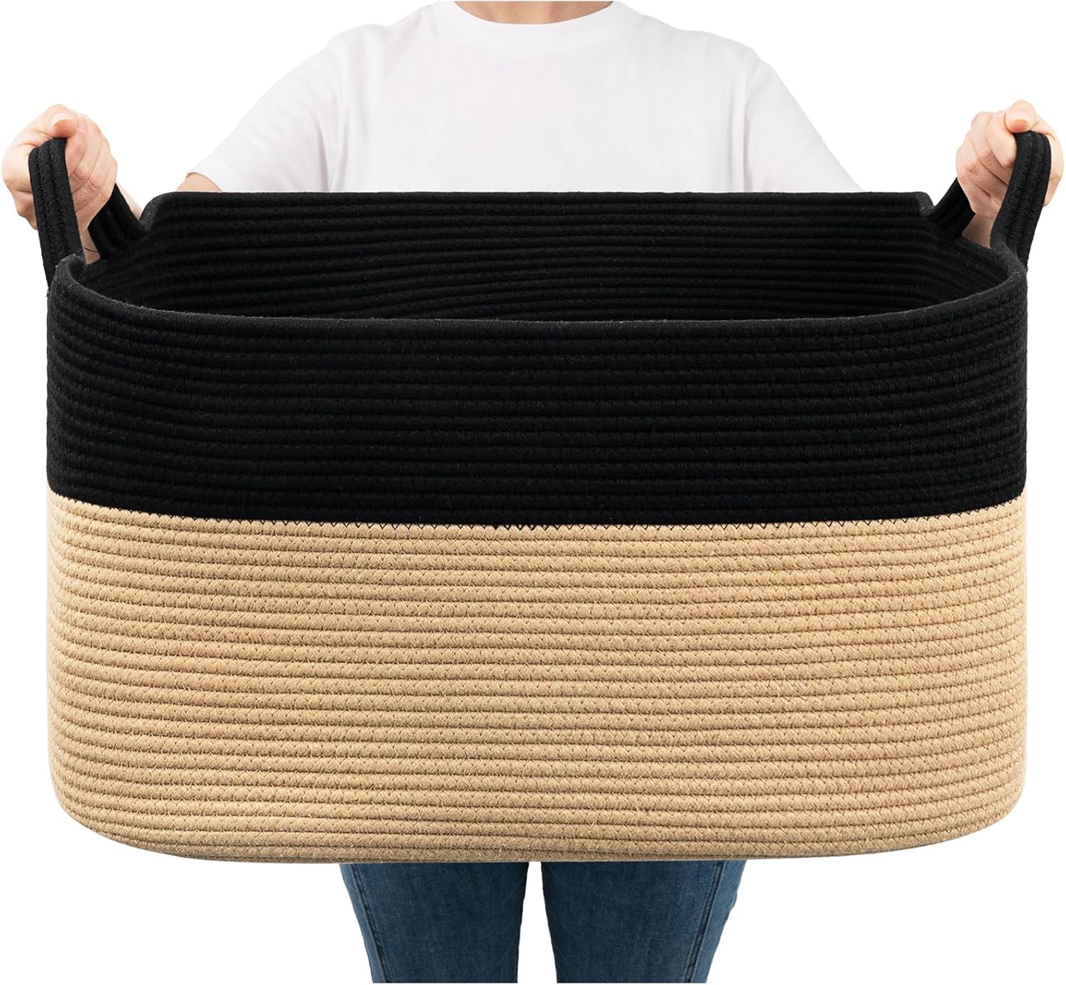 Boho Black Throw Pillow — 21.6" — Black Camel