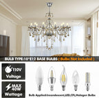 Adjustable Luxe Metal Chandelier — 35" - View 5