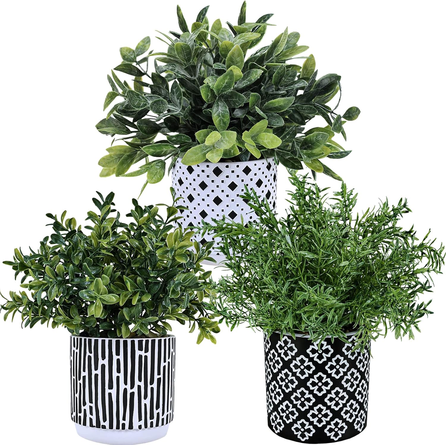 Modern Wood Artificial Plant - View 3