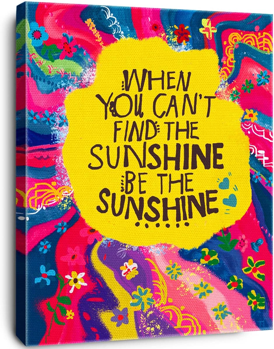 Framed Pink Wall Decor — Be The Sunshine