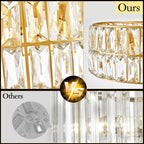 Luxe Black Chandelier — 4-Light - View 4