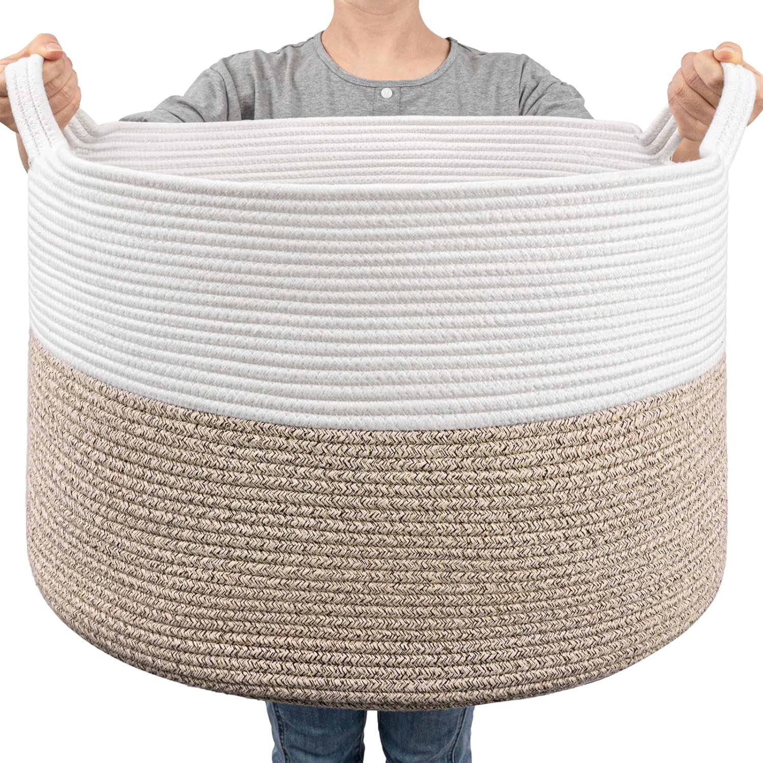 Round Boho Black Throw Pillow — 8" — Light Brown