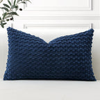 Lumbar Boho Beige Throw Pillow Cover — 24" - View 5