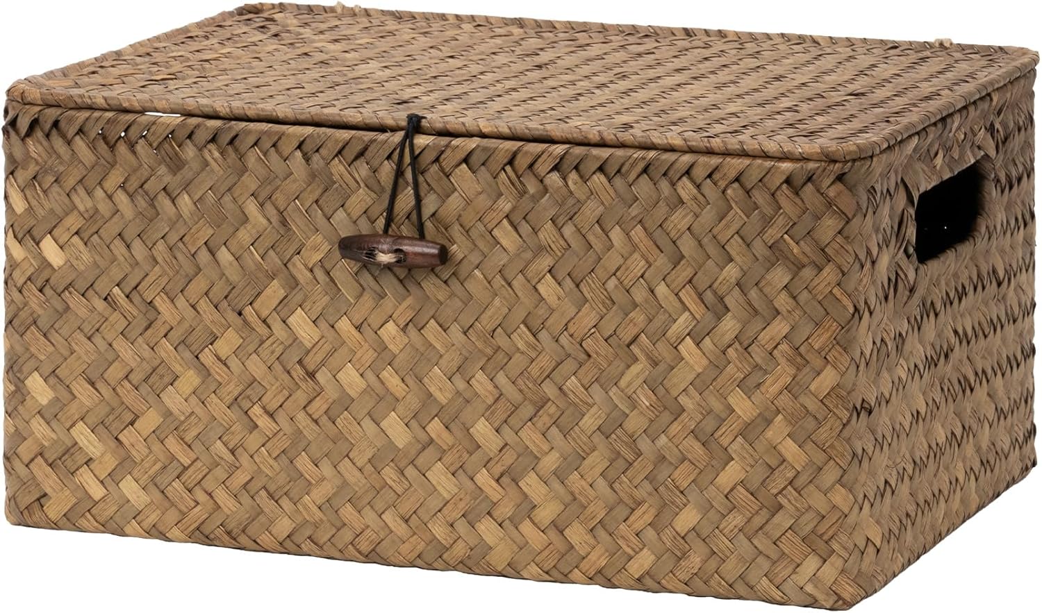 Beige Storage Basket — 15" — Brown(Seagrass)