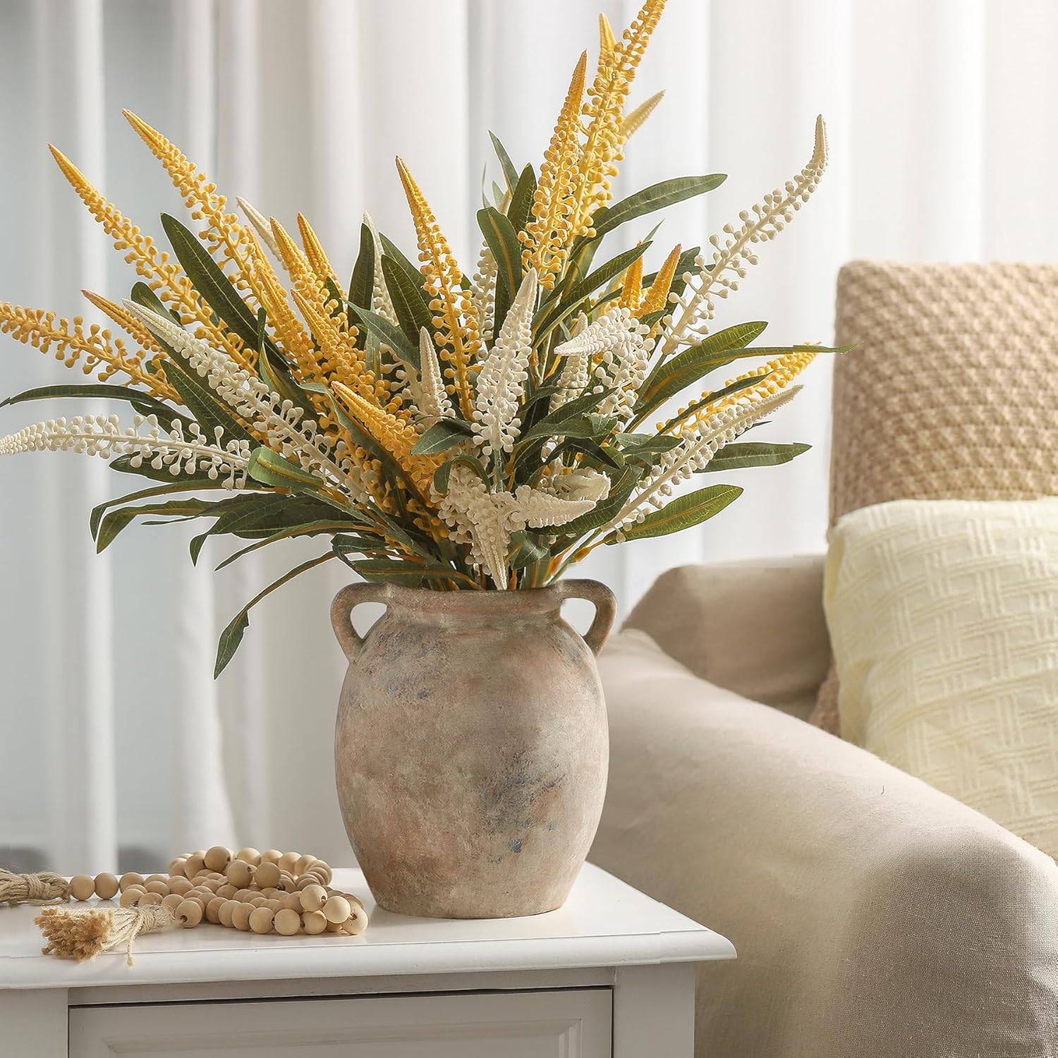 Farmhouse Black Flower Vase — 6" - View 8