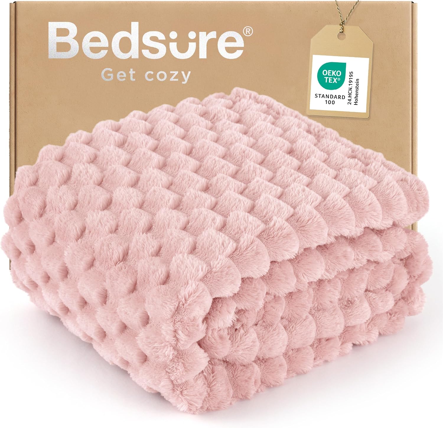 Beige Throw Pillow — 50" — 01 - Pink