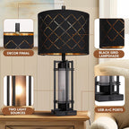 USB Modern Metal Bedside Lamp — Set of 2 - View 4