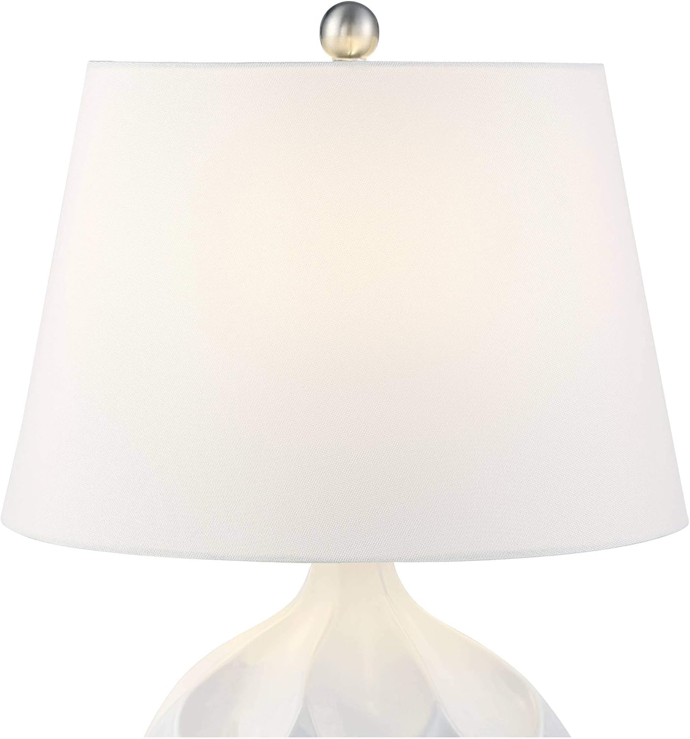 Oval Mid-Century Ceramic Table Lamp — 2" - View 8