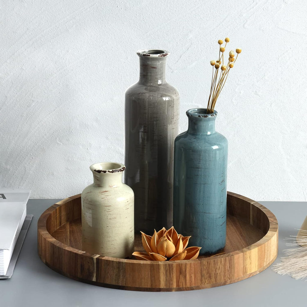 Farmhouse Beige Flower Vase — Set of 3 - View 5