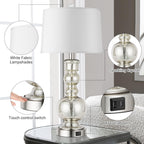 Dimmable Modern Grey Table Lamp — Set of 2 - View 7