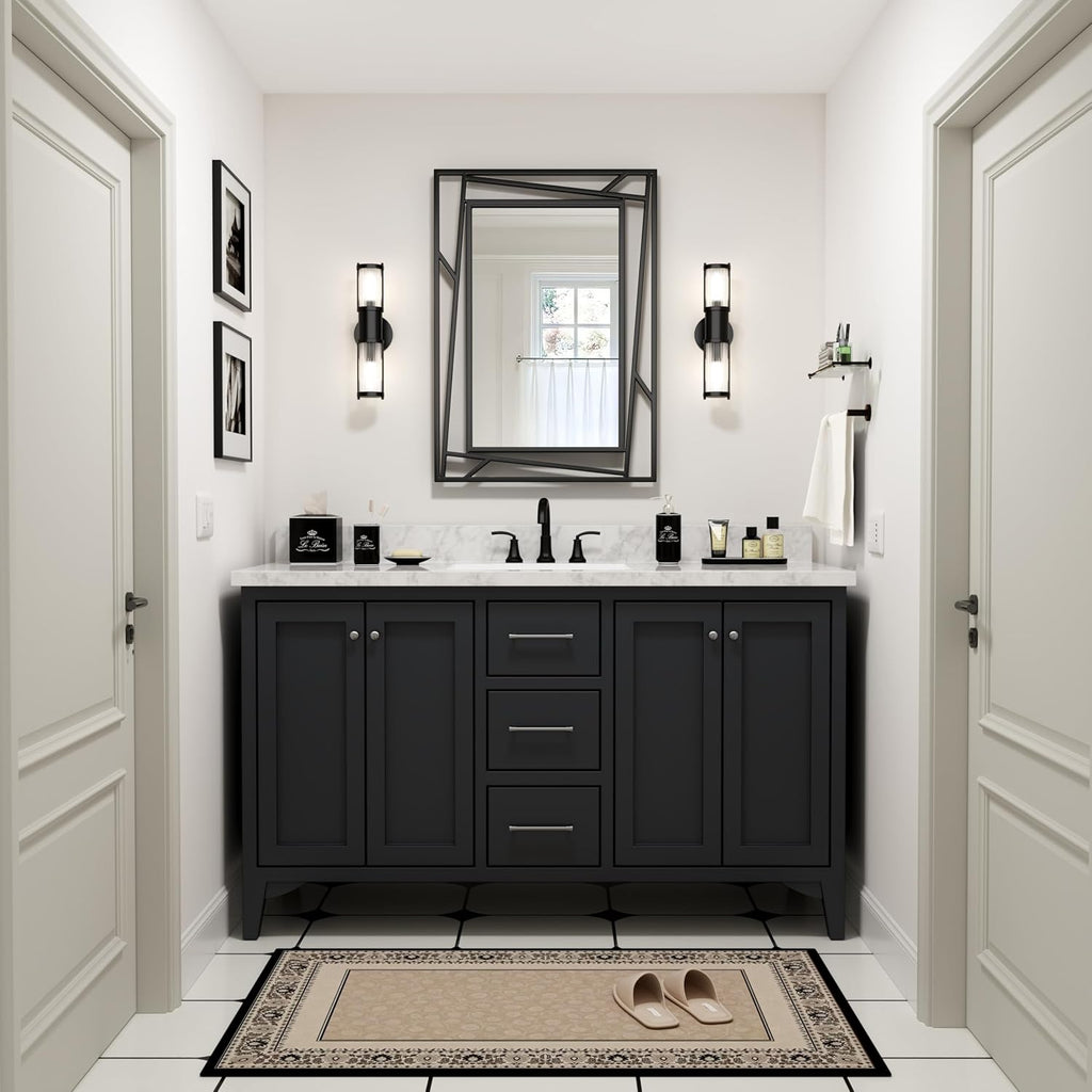 Framed Farmhouse Black Wall Mirror — 28" - View 6