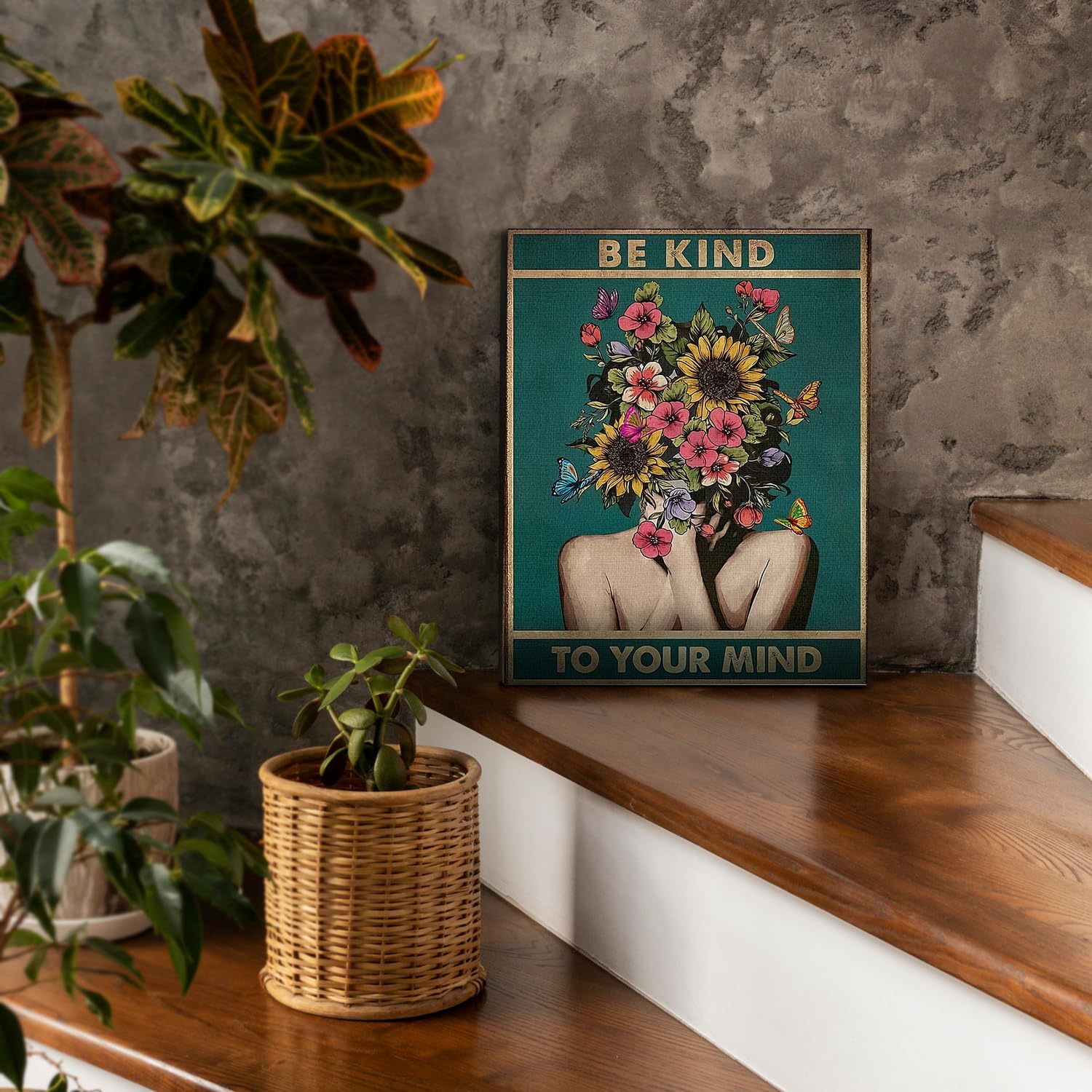 Black Canvas Wall Art — 10" - View 5
