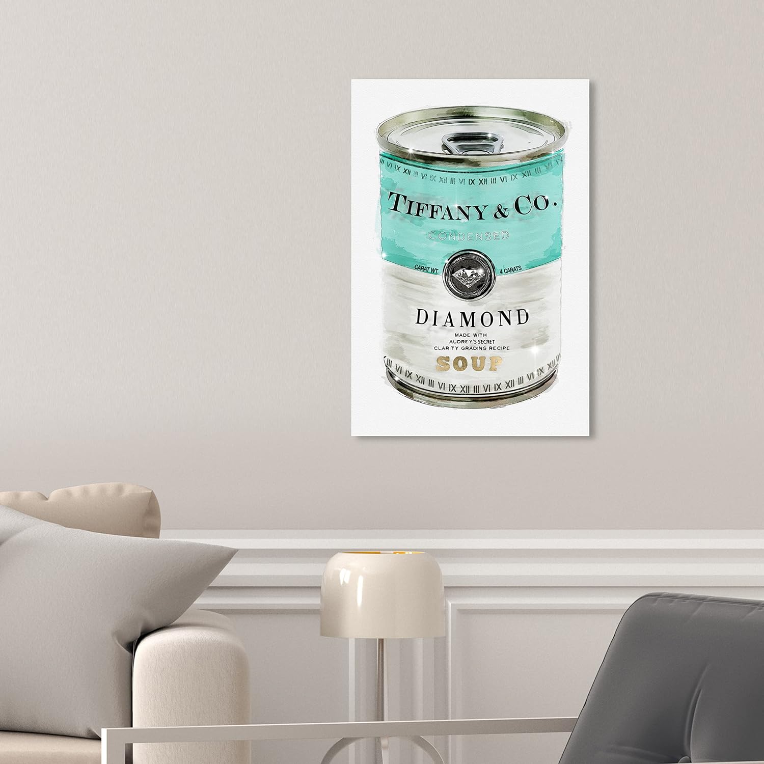 Wrapped Canvas Luxe Fabric Wall Art — 15" - View 5