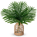 Farmhouse Glass Artificial Plant — 14.2"