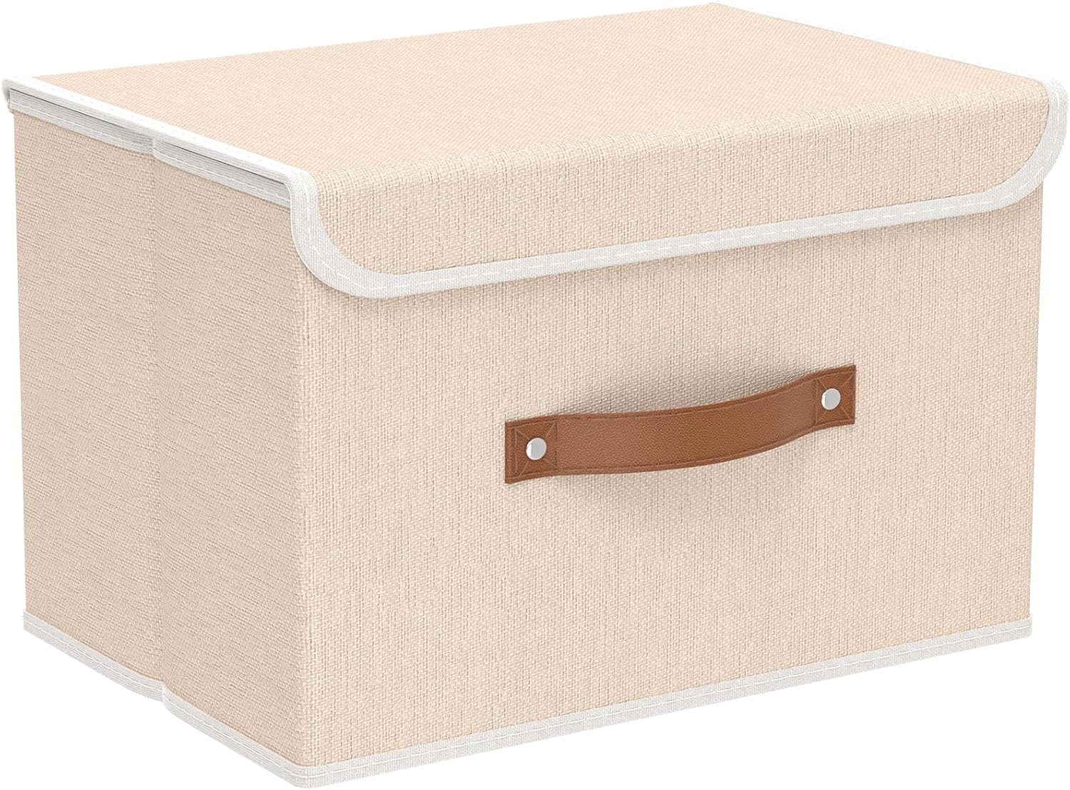 Linen Beige Basket — 15.0" — Beige