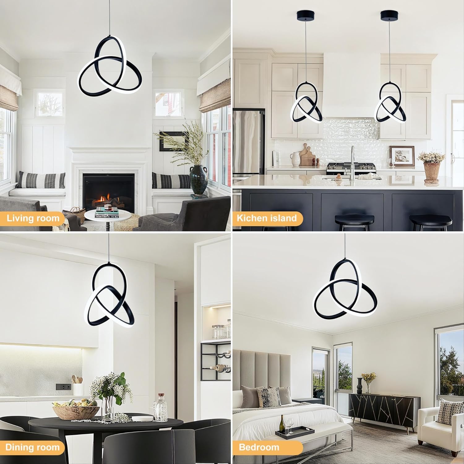 Adjustable Modern Black Pendant Light - View 9