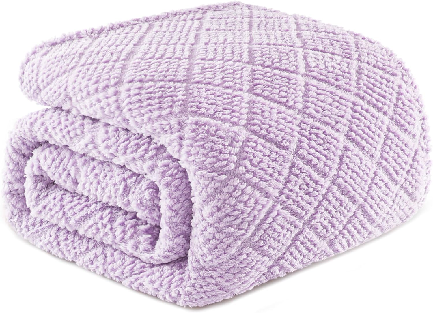 Black Throw Pillow — 60" — Lilac