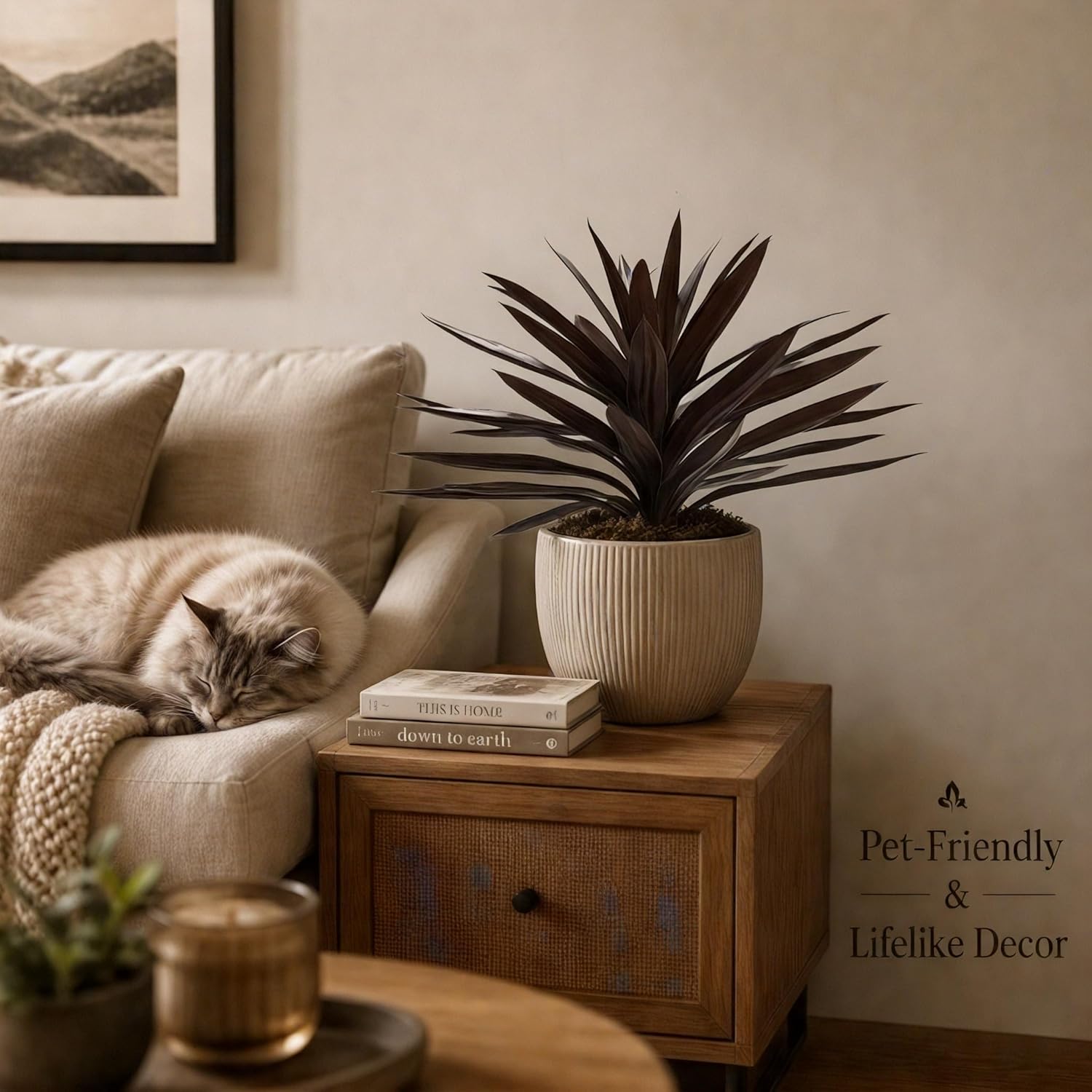 Brown Artificial Plant — 20" - View 5