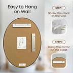 Beveled Luxe Beige Wall Mirror — 31" - View 6