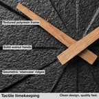 Battery Operated Modern Black Wall Clock - View 5