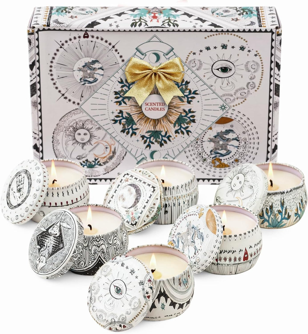 Soy Wax Boho Metal Scented Candle - View 9