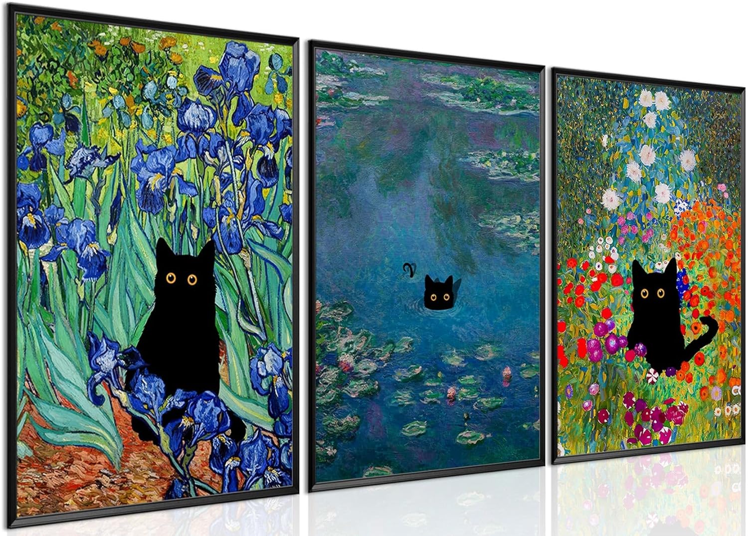 Framed Black Wall Art — 12x16 — Poster 12x16 in