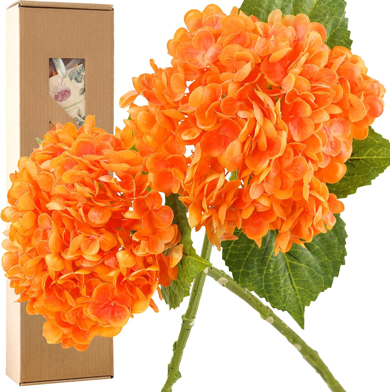 Blue Artificial Flowers — Autumn Orange