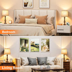 Dimmable Beige Bedside Lamp — Set of 2 - View 4