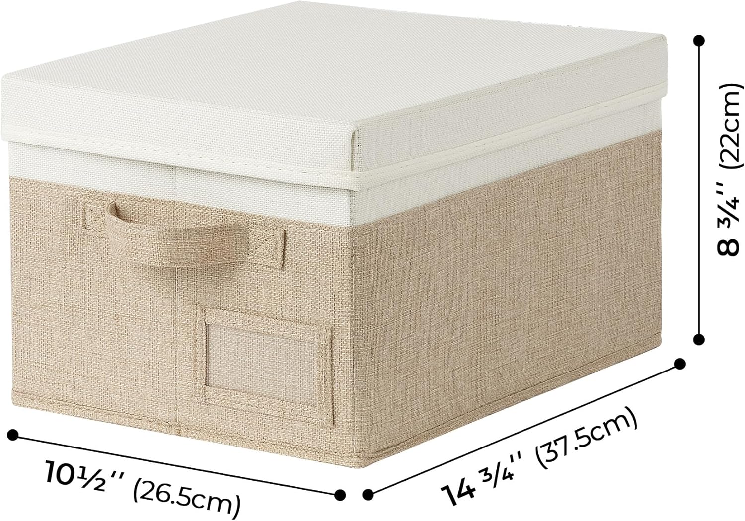 Linen Beige Storage Bin - View 5
