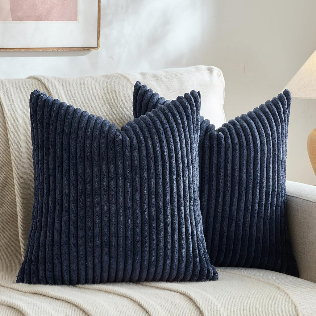 Boho Beige Throw Pillow Cover — 18" — 16" x 16" (Pack of 2)