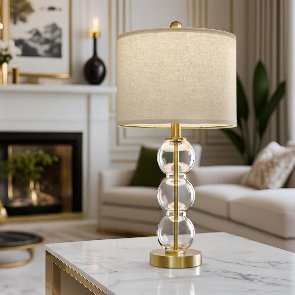 USB Luxe Black Bedside Lamp — 25" - View 2