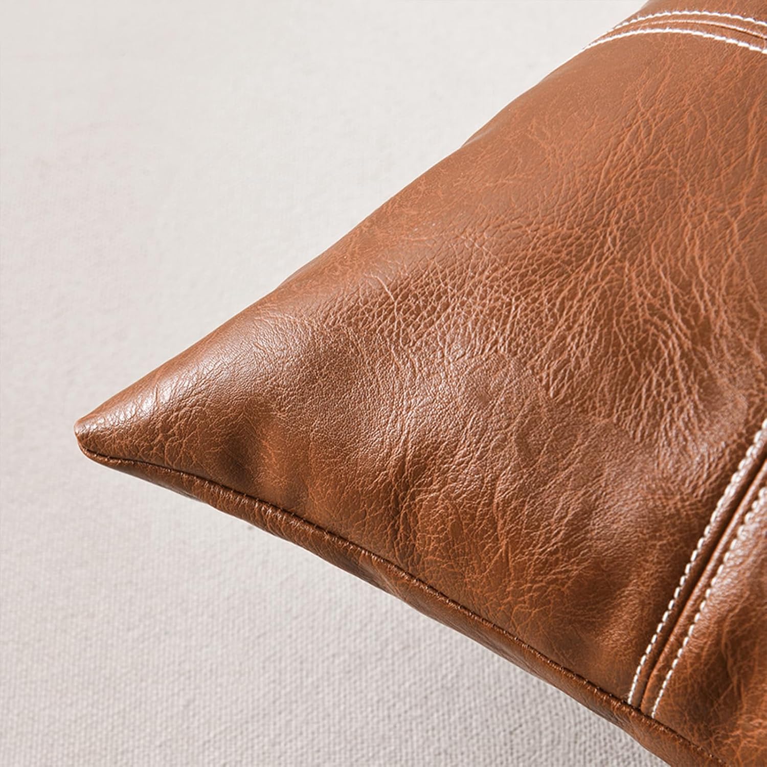 Boho Beige Throw Pillow Cover — 18" - View 4