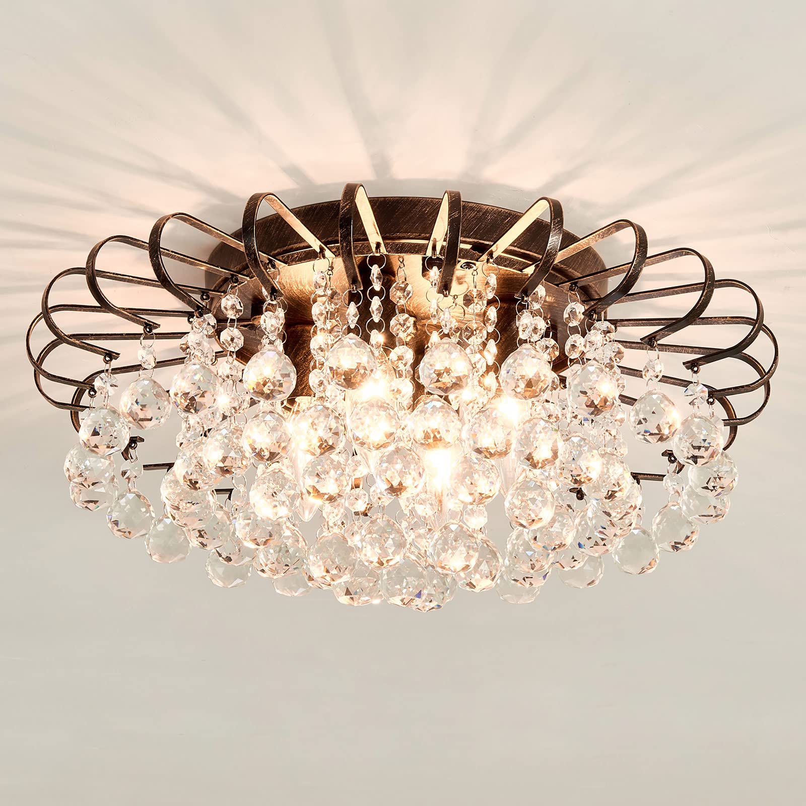 Farmhouse Black Chandelier — 4-Light